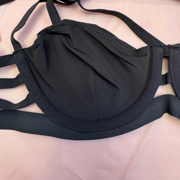 Forever 21 Black Bra 32C NWT – Velvet Bands & Underwire - Picture 9 of 12